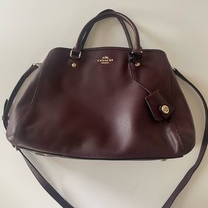 Coach Margot Carryall in color Oxblood